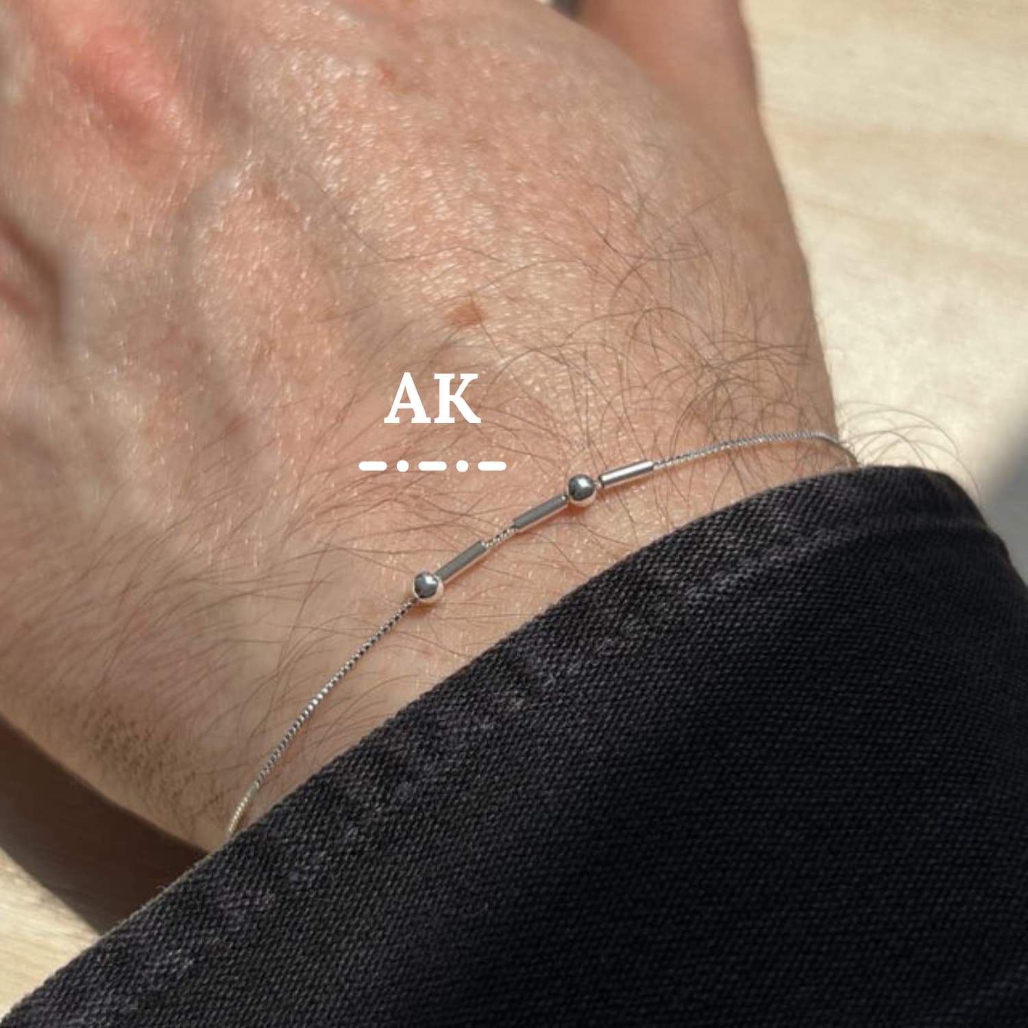 Bracelet Code Morse Or Sur Mesure