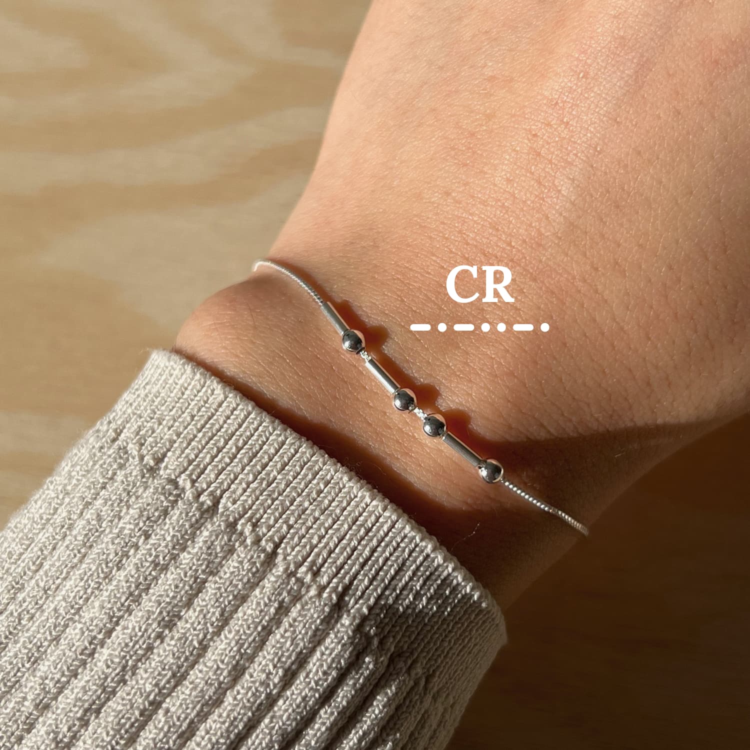 Bracelet Code Morse Or Sur Mesure