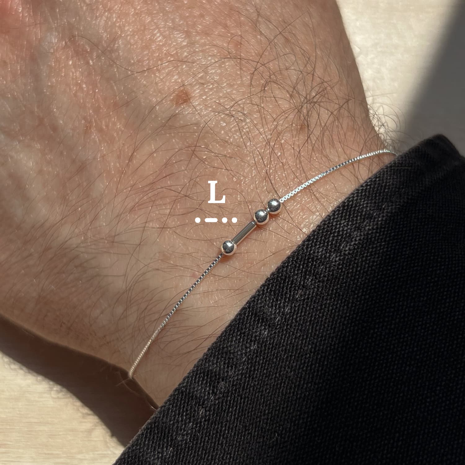 Bracelet Code Morse Or Sur Mesure