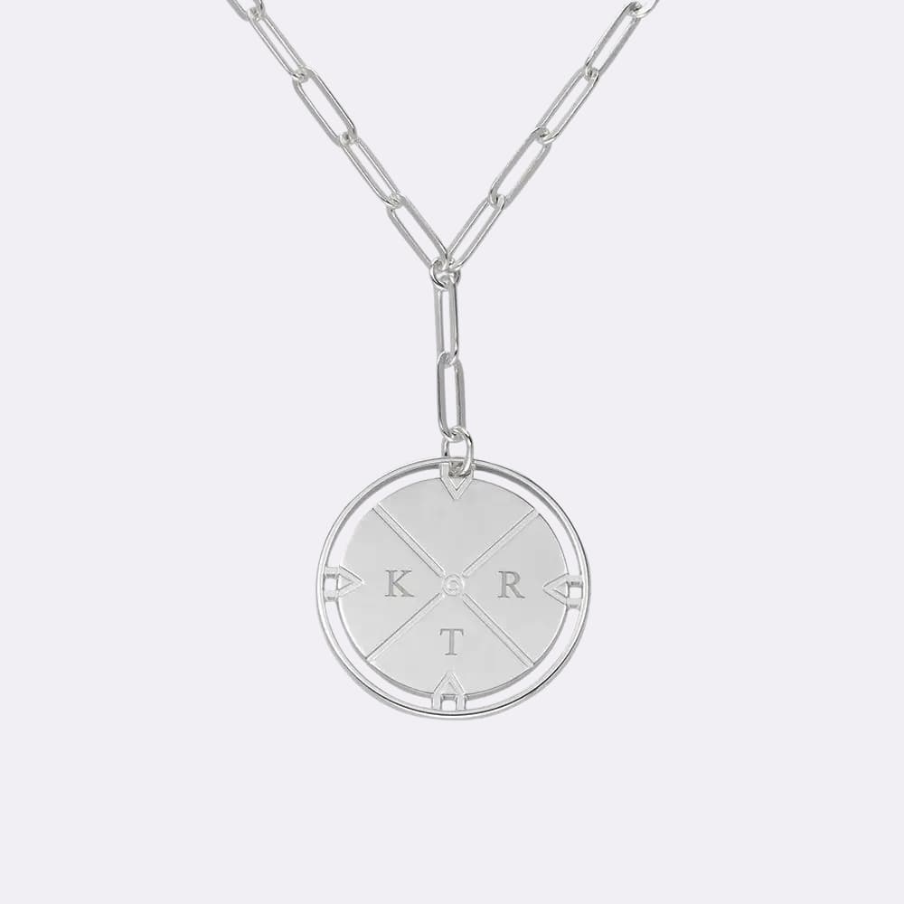 Collier Médaillon Gravé
