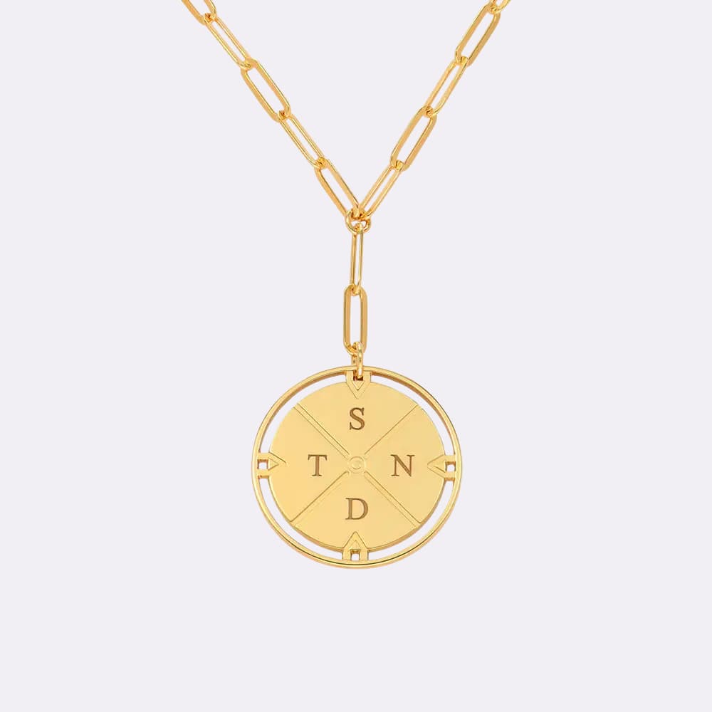 Collier Médaillon Gravé