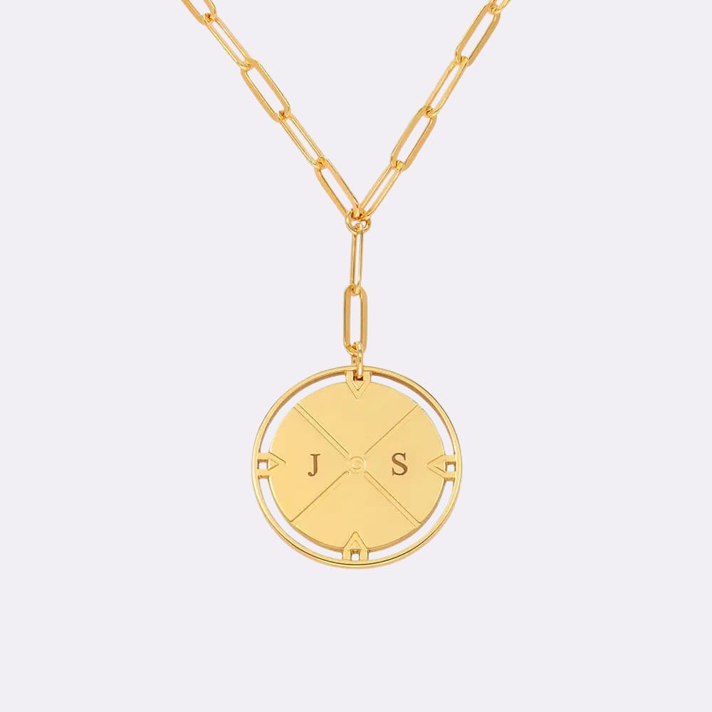 Collier Médaillon Gravé