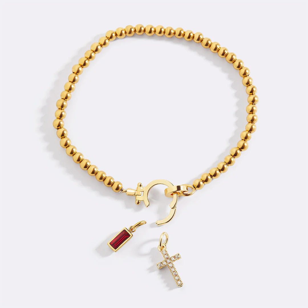 Bracelet Croix & Pierre de Naissance
