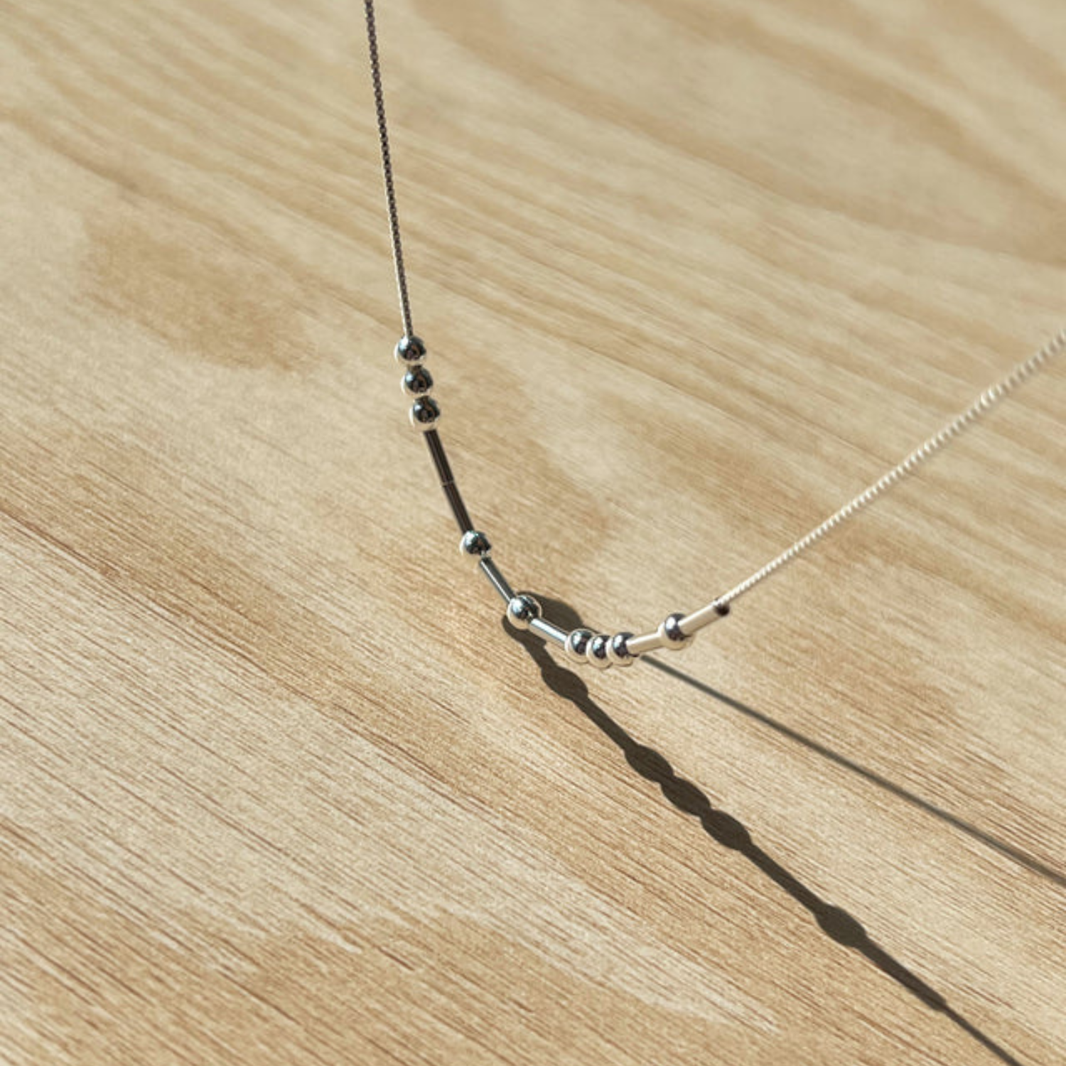 Collier Code Morse Or Sur Mesure