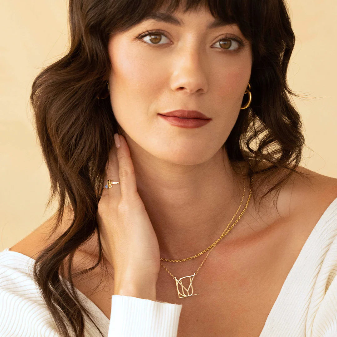 Collier Lignes de Vie | Monogramme Sur Mesure